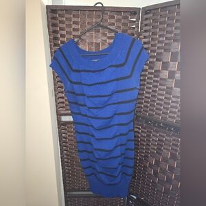Blue & Black Sweater Dress